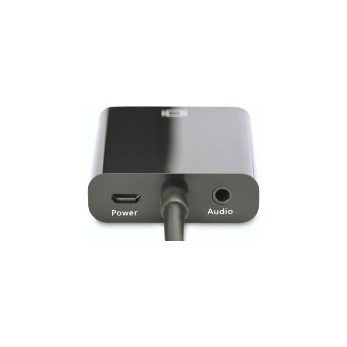 Digitus cavo adattatore hdmi maschio-vga femmina cm. 15 con presa audio 3,5mm. colore nero