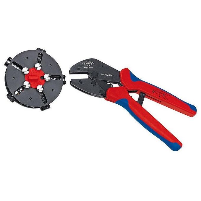Knipex Crimpatrice Nero-Blu-Rosso
