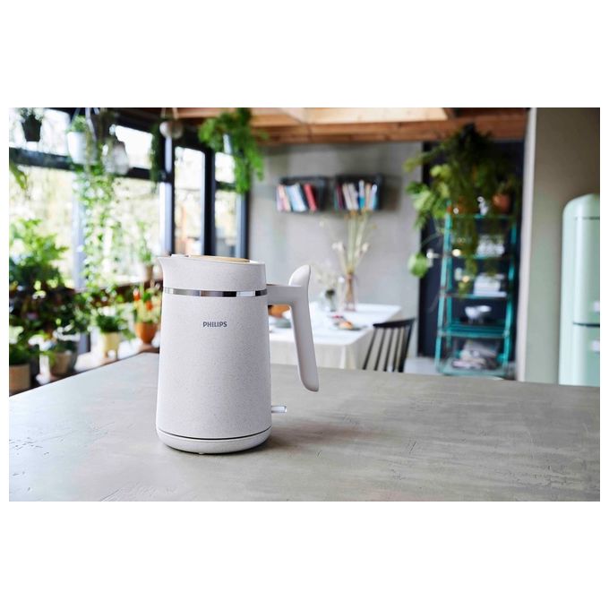 Philips HD9365-10 Eco Conscious Edition Serie 5000 Bollitore Elettrico 1,7 L 2200 W Filtro Anticalcare Base 360° colore Bianco