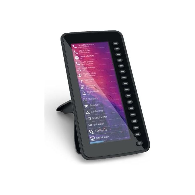 SNOM 4467 D7C Modulo di Espansione USB con Display a Colori 6,8'' 16 Tasti Programmabili Fino a 48 Contatti in Cascata con 3 Moduli colore Nero