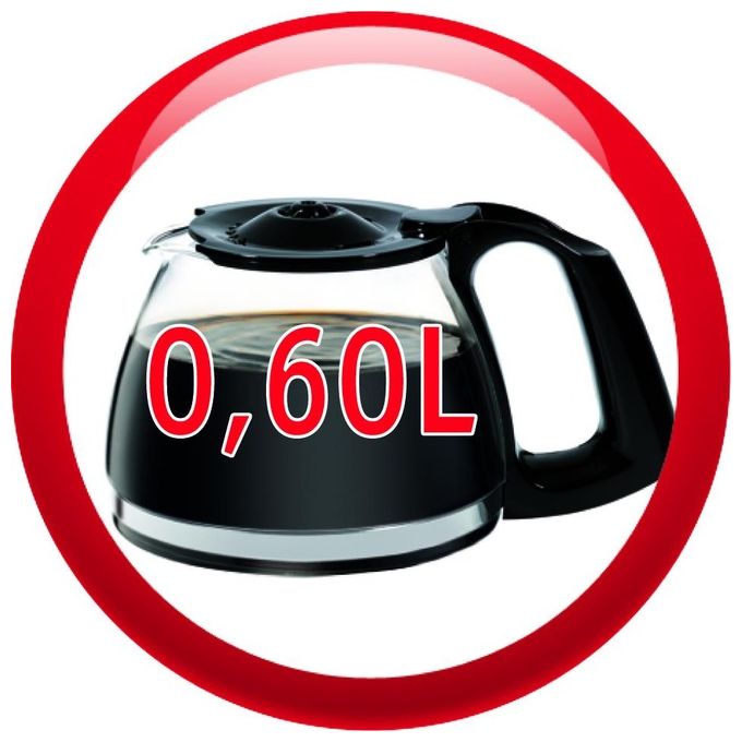 Moulinex FG1528 Principio Macchina Caffe' Americano 600W 6 Tazze Nero