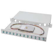 Digitus pannello estraibile 19'' per fibra ottica con 12 connettori lc om3