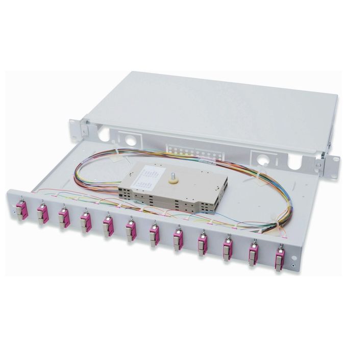 Digitus pannello estraibile 19'' per fibra ottica con 12 connettori sc duplex om4