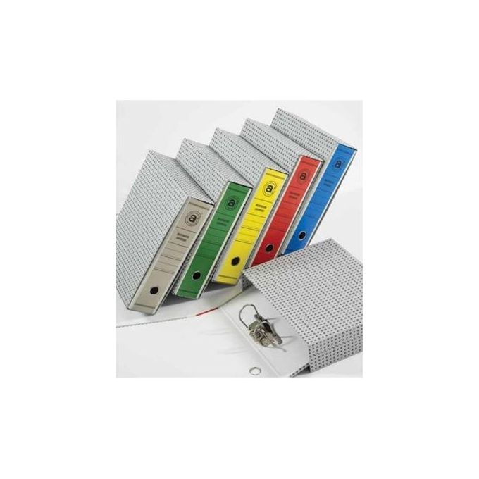 Brefiocart Confezione 12 registratori prot 8cm Grigio
