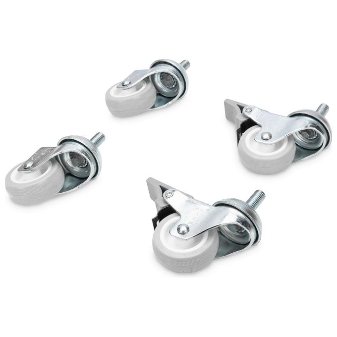 Digitus DN-19 CASTOR-WM Set 4 Ruote per Armadi Rack 2 Bloccabili Carico fino a 250 Kg colore Multicolore