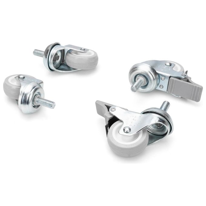 Digitus DN-19 CASTOR-WM Set 4 Ruote per Armadi Rack 2 Bloccabili Carico fino a 250 Kg colore Multicolore