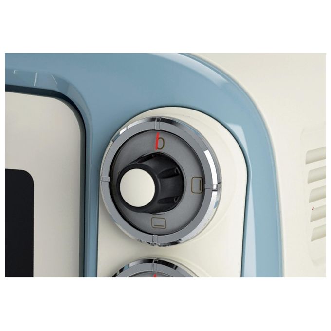 Ariete 979 Vintage Fornetto Elettrico 18 L 1380 W Grill Funzione Pizza Timer 60 min colore Celeste