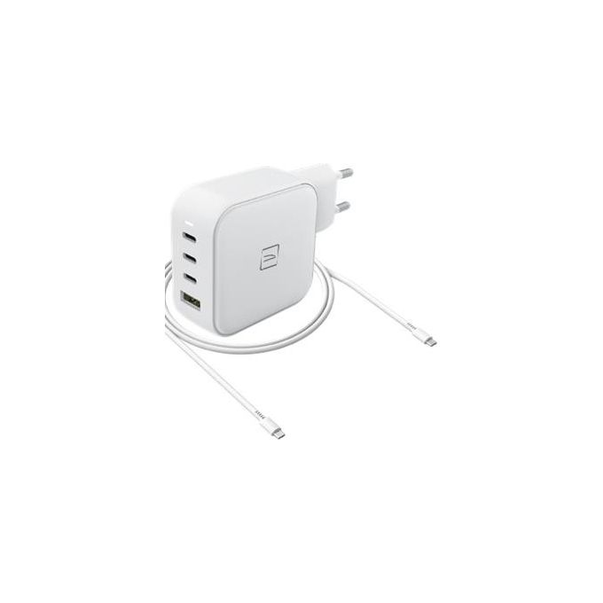 Tucano MA-GAN100-EU-W Caricabatterie USB 100W Power Delivery con 3 Porte USB-C e 1 USB-A colore Bianco