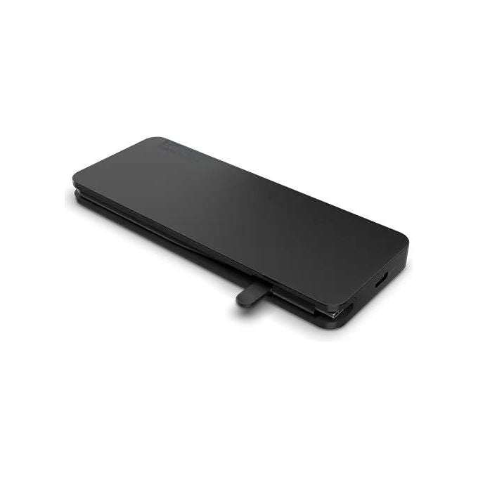 Lenovo 4X11N40212 USB-C Slim Travel Dock Docking Station HDMI USB 3.2 Gen 1 Type-A 2x USB 3.2 Gen 2 Type-C Alimentazione 65 W colore Eclipse Black
