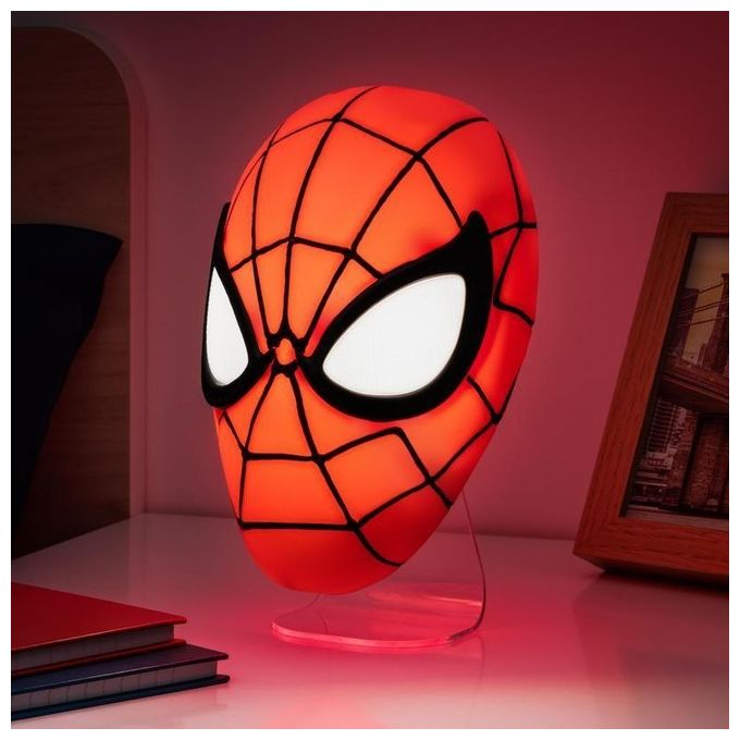 Paladone PP11357SPM Spider-Man Mask Light Lampada Decorativa Marvel Licenza Ufficiale colore Rosso