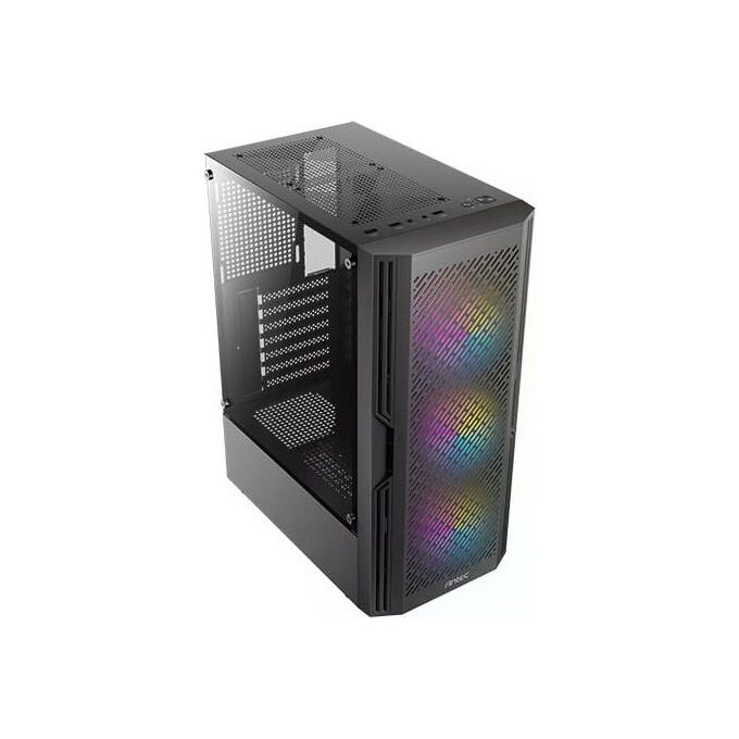 Antec AX20 RGB TG Midi Tower PC Case MATX 2x USB 2.0 Pannello in Vetro Temperato RGB colore Nero