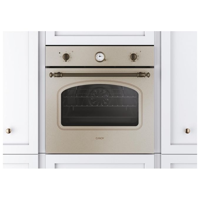 Candy FCC604NAV Classic Forno Elettrico Multifunzione da Incasso Capacita' 65 Litri Classe energetica A+ 8 Programmi 60 cm Avena