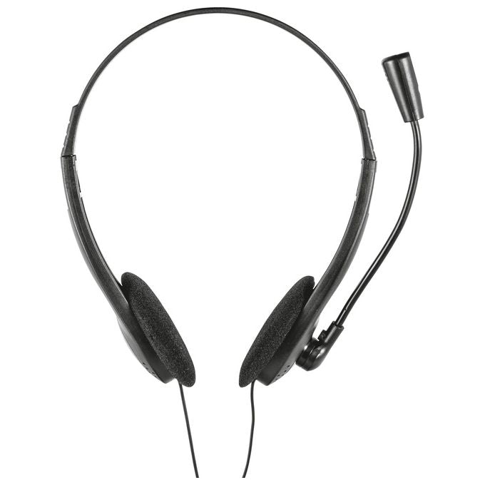 Trust 21665 Primo Cuffie Stereo con Microfono Flessibile e Regolabile Nero