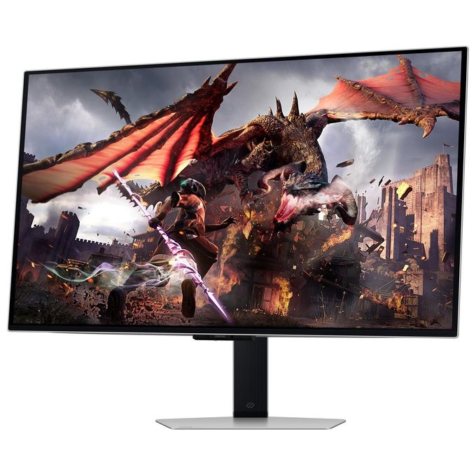 Samsung LS32DG800SUXEN Odyssey OLED G8 Monitor Gaming 32'' 4K UHD 240Hz 0.03ms FreeSync Premium Pro HDR10+ colore Argento