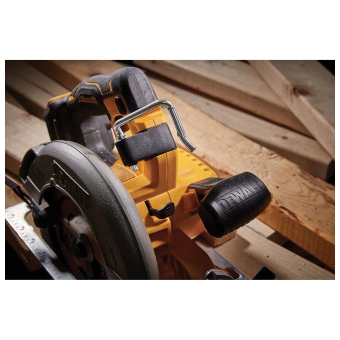 DEWALT DCS573NT-XJ Sega Circolare a Batteria 18V Brushless Diametro Lama 190 mm Profondita' di Taglio 67 mm Inclinazione 57° Luce LED Freno Elettronico colore Giallo-Nero