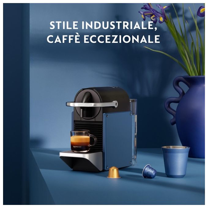 De'Longhi EN127.BL Pixie Macchina da caffe' a Capsule Automatica 1 L 19 bar 1260 W colore Nero Blu Argento