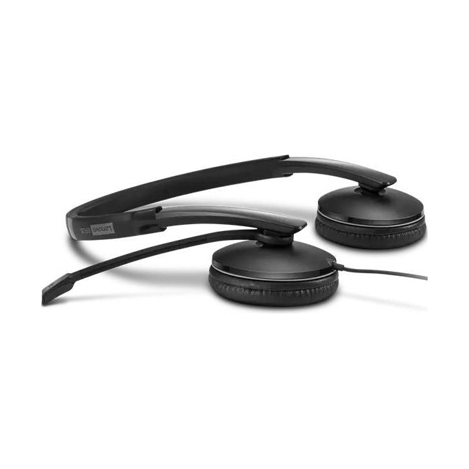 Lenovo Gen 2 Cuffie con Microfono Over Ear Cablato USB-C Nero Zoom Certificato