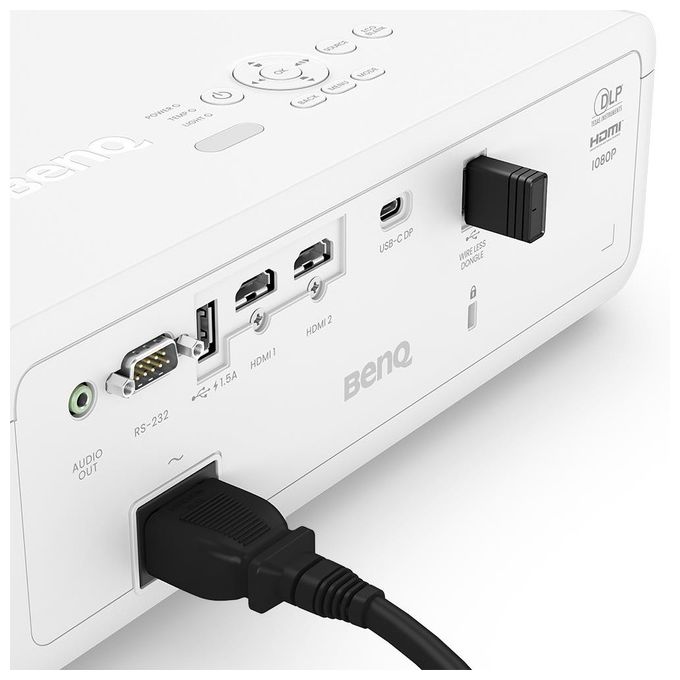 BenQ LH650 Videoproiettore Laser 4000 ANSI lumen Full HD 1080p DLP USB-C Wi-Fi Opzionale colore Bianco
