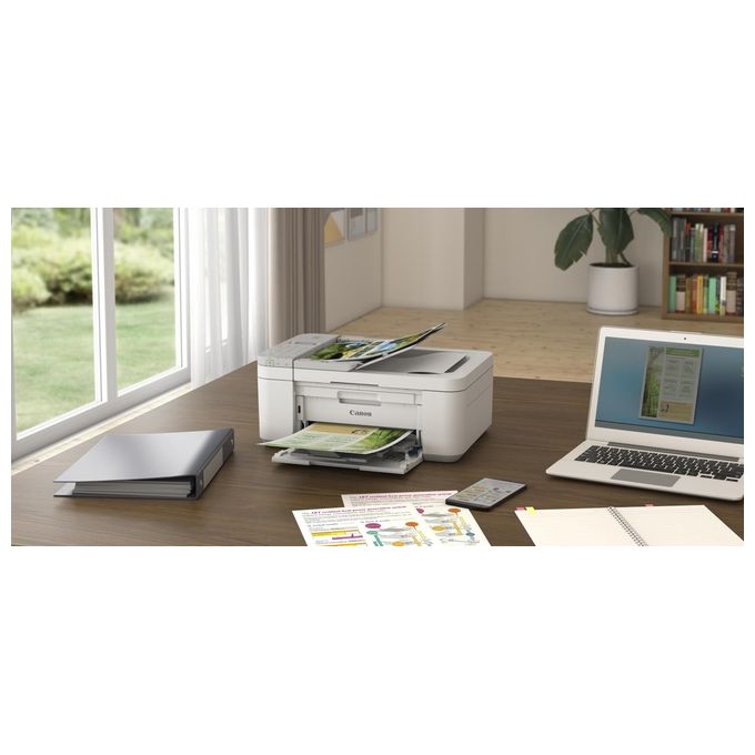 Canon TR4756I PIXMA Stampante Multifunzione Inkjet A4 4800x1200 DPI Wi-Fi Stampa Copia Scanner Fax colore Bianco