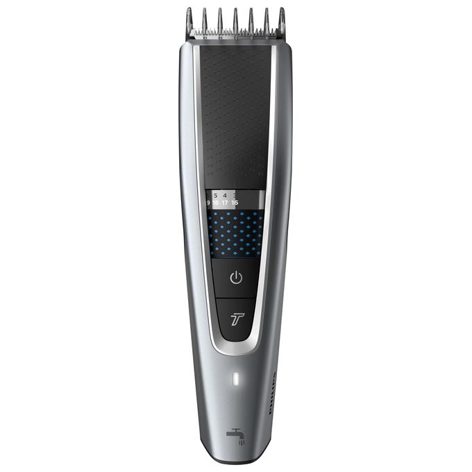 Philips HC5630-15 Serie 5000 Regolacapelli DualCut Trim-n-Flow Pro 28 impostazioni lame acciaio inox autonomia 90 min lavabile colore Nero Argento