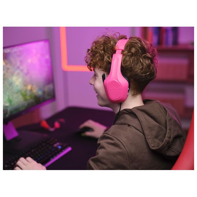 Trust GXT 415P Zirox Cuffie da Gaming Leggere Rosa