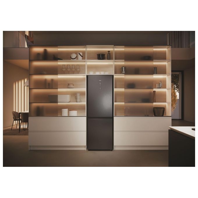 Haier HDPW5618CNPD Serie 5 Frigorifero Combinato 352 L 185 cm Classe C 35 dB Total No Frost Wi-Fi colore Acciaio Inox