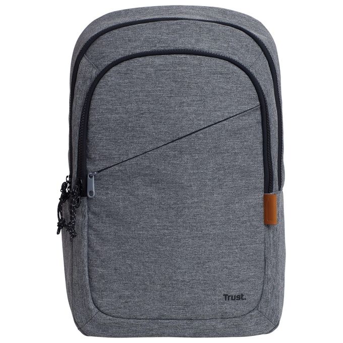 Trust 24981 Avana Zaino per Laptop 16'' Ecologico RPET 20 lt Impermeabile colore Grigio