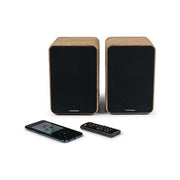 Thomson WS602DUO Casse Acustiche 2.0 Bookshelf 100 W Bluetooth 5.0 RCA Telecomando colore Legno