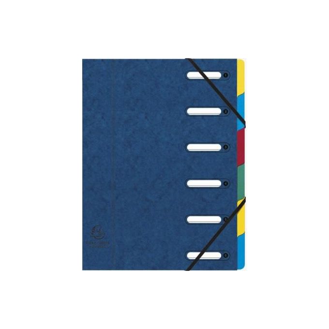 Exacompta Classificatori 6scompart blu