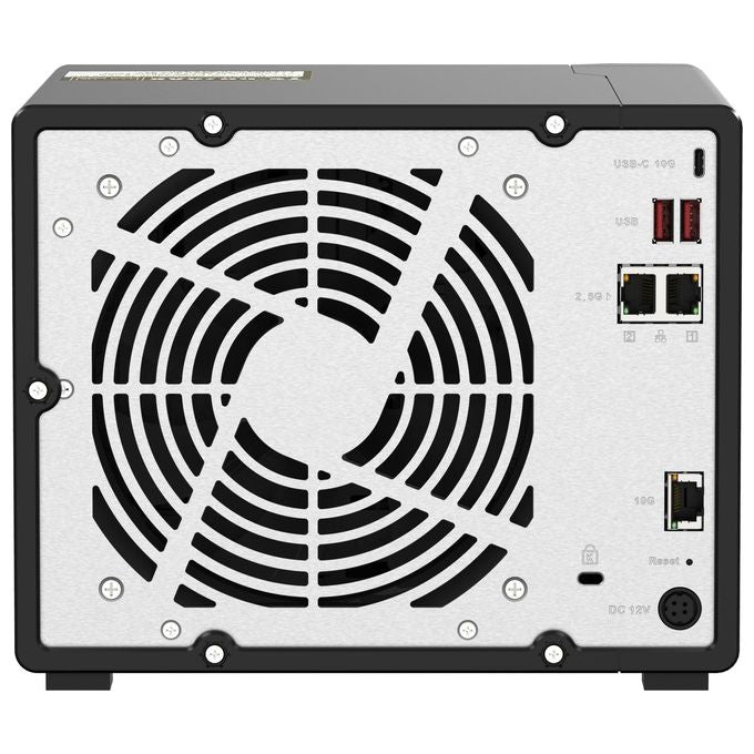 Qnap TS-H973AX-32G NAS Tower 9 Bay AMD Ryzen V1500B 4 Core 32GB DDR4 RAM 10GbE 2.5GbE QuTS hero ZFS colore Nero