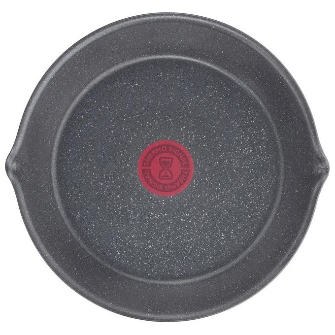 Lagostina Ingenio Mineralis Green Padella Multiuso 26cm con Indicatore di Cottura Utilizzabile con Manico Amovibile