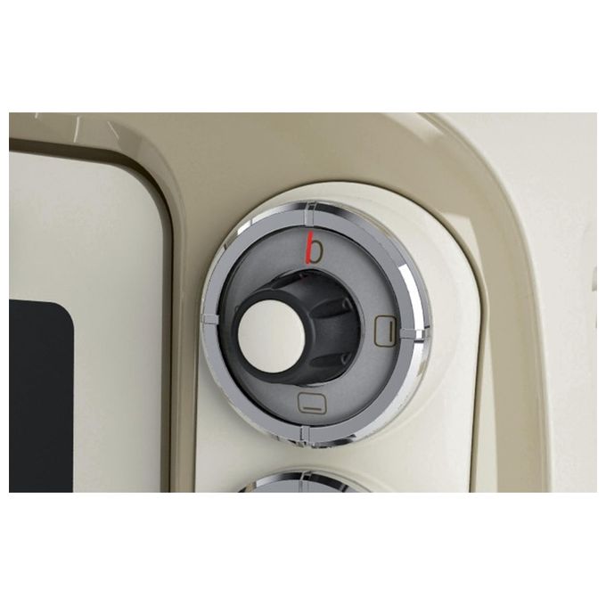 Ariete 979 - Fornetto elettrico 18 L, Potenza 1380 W, Funzioni di cottura: ventilato, grill e statica, Timer 60 minuti, Termostato regolabile fino a 230 °C, Linea Vintage, Colore Beige