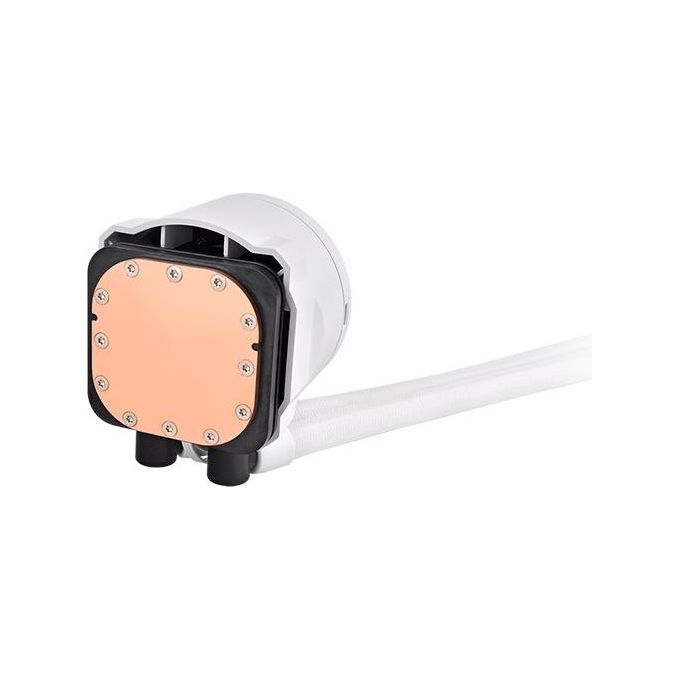 Thermaltake CL-W426-PL12SW-A TH360 V2 Ultra EX ARGB Raffreddatore a Liquido All-In-One 360mm con Display LCD TFT 3 Ventole 120mm Compatibilitì Intel e AMD colore Bianco