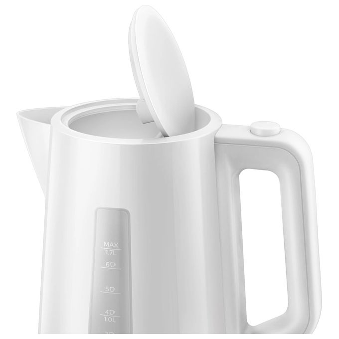 Philips HD9318-00 Serie 3000 Bollitore Elettrico 1,7 L 2200 W Filtro Anticalcare Spegnimento Automatico colore Bianco