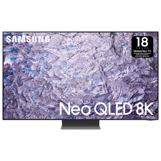 Samsung QE85QN800CTXZT Series 8 TV Neo QLED 8K Smart TV 85'' Processore Neural Quantum 8K Dolby Atmos OTS+ colore Titan Black