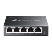 TP-Link ES205GP Omada Switch Gestito 5 porte Gigabit 4 porte PoE+ 65W Fanless colore Nero