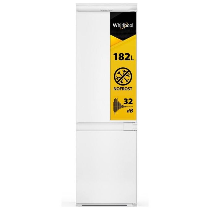 Whirlpool WHC18 T132 Frigorifero Combinato da Incasso 250 L 177 cm Classe E 32 dB No Frost Multi-Airflow colore Bianco