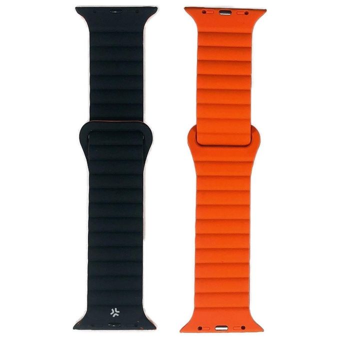 Celly Watchband 42-44-45mm Magenta Nero Arancio