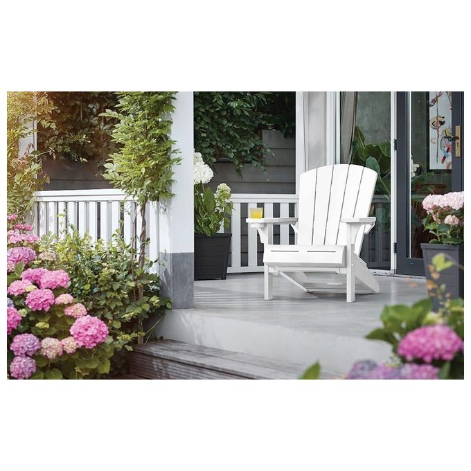 Keter Alpine Adirondack Wood Look Bianco