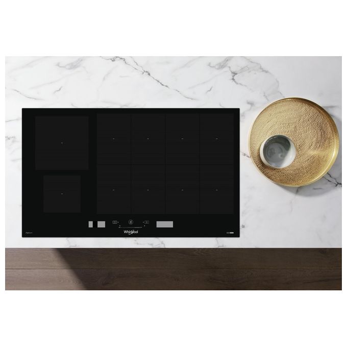 Whirlpool SMP29010CNEIXL Piano cottura a induzione 86 cm 10 zone FlexiCook vetroceramica comandi touch timer digitale colore Nero