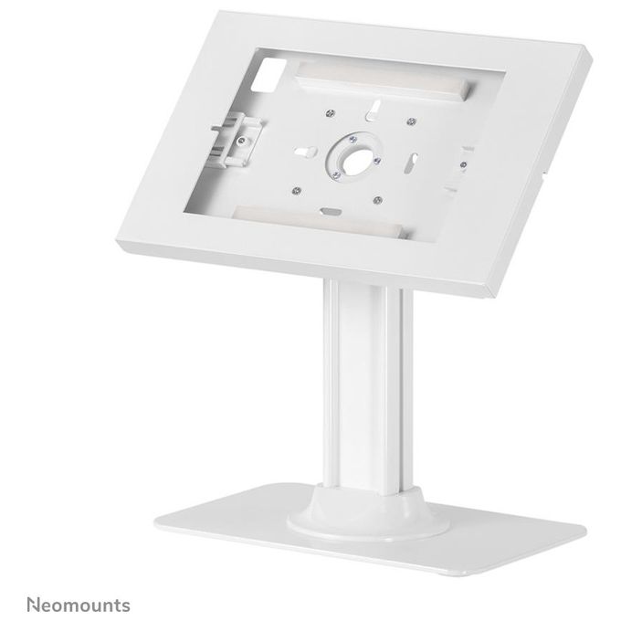 Neomounts 8717371449315 DS15-650WH1 Supporto da Scrivania Antifurto per Tablet 9.7-11 Pollici Rotazione 90° Inclinazione Regolabile Blocco a Spinta Gestione Cavi Integrata colore Bianco