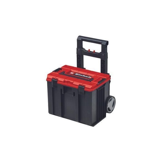 Einhell 4540014 E-Case L Valigetta trolley porta utensili impilabile 120 Kg ruote resistente agli spruzzi colore Nero Rosso