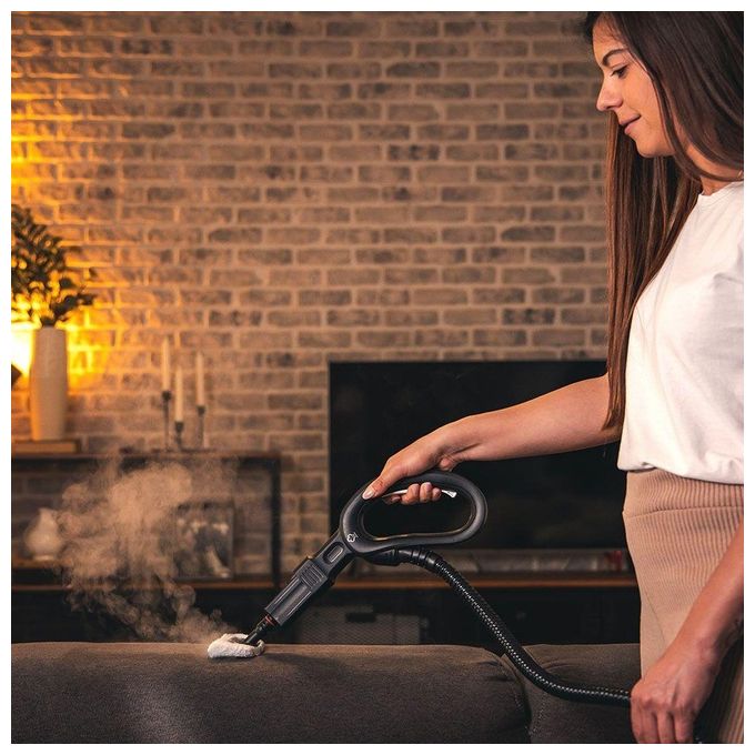 Polti PTEU0317 Vaporetto Smart 110 Eco Pulitore a Vapore Cilindrico 1500W 4 bar Autorefill 110 g-min colore Nero Verde Bianco
