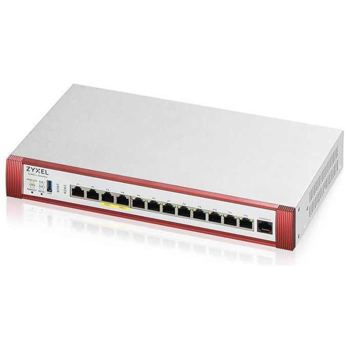 Zyxel USGFLEX500H-EU0101F USG FLEX 500H Firewall Hardware 10 Gbit-s VPN 2 Gbit-s 2x2.5GbE PoE 8xGbE fino a 300 utenti Nebula Cloud