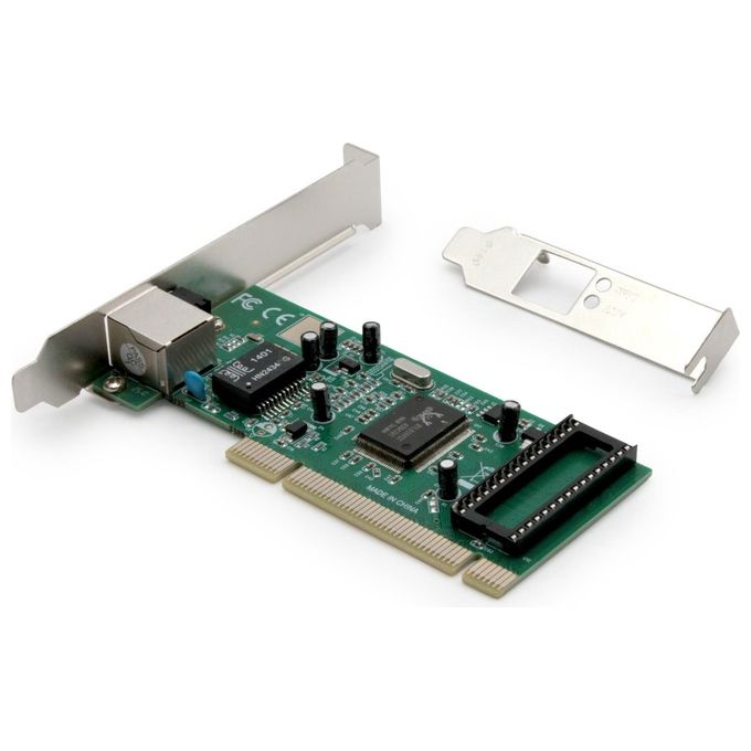 Digitus Scheda Aggiuntiva Di Rete Gigabit Pci 10-100-1000 32 Bit Con Bracket Aggiuntivo Low Profile