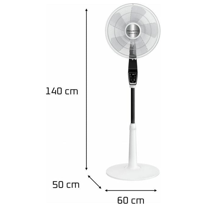 Rowenta VU5690 Turbo Silence Extreme Ventilatore a Piantana 40 cm 14 Velocita' 3990 m³-h 35 dB Telecomando colore Nero