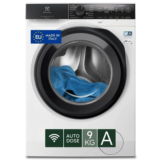 Electrolux EW7F49GQ Lavatrice serie 700 SteamCare Autodose 9 kg 1400 giri Classe A