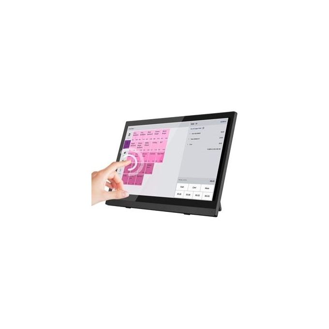 Atlantis A05-T16A-VHM Monitor Touch 15.6'' Full HD 1920x1080 IPS 10 Tocchi HDMI VGA 60Hz VESA 75 colore Nero