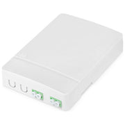 Digitus DN-931096 Alloggiamento FTTH Fibra Ottica 2 Porte LC-APC Duplex Singlemode Montaggio a Parete colore Bianco