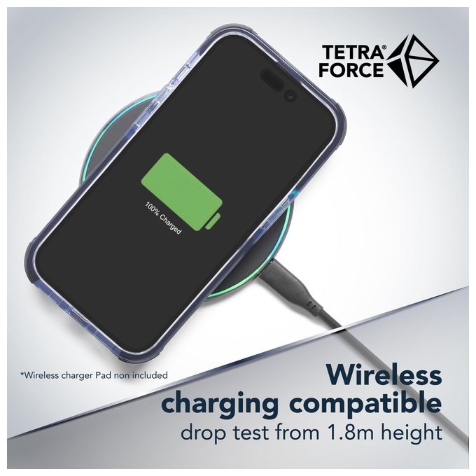 Cellularline TETRACIPH14T Tetra Force Strong Guard Cover iPhone 14 Antibatterica Anti-Shock colore Nero